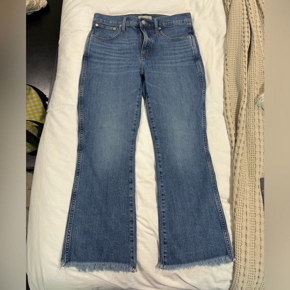 Madwell Cali Demi-Boot Jeans in Comfort Stretch Raw Hem Size 30 - Picture 12 of 16